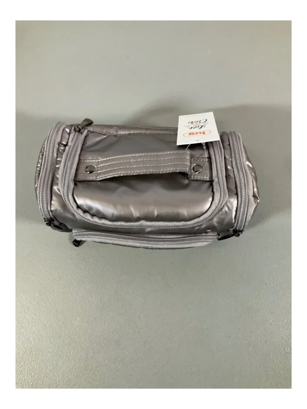 Lug Mini Trolley Cosmetic Case in Metallic Pearl - Zipper, ColorJoy Collection - Picture 2 of 6